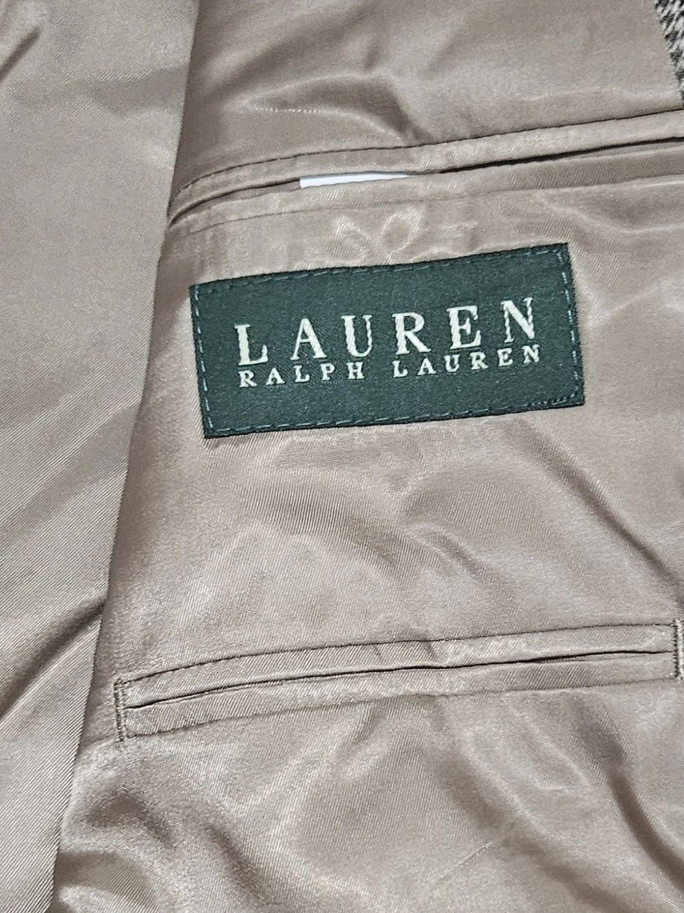 Lauren Ralph Lauren  Blazer  Suit Jacket Taupe